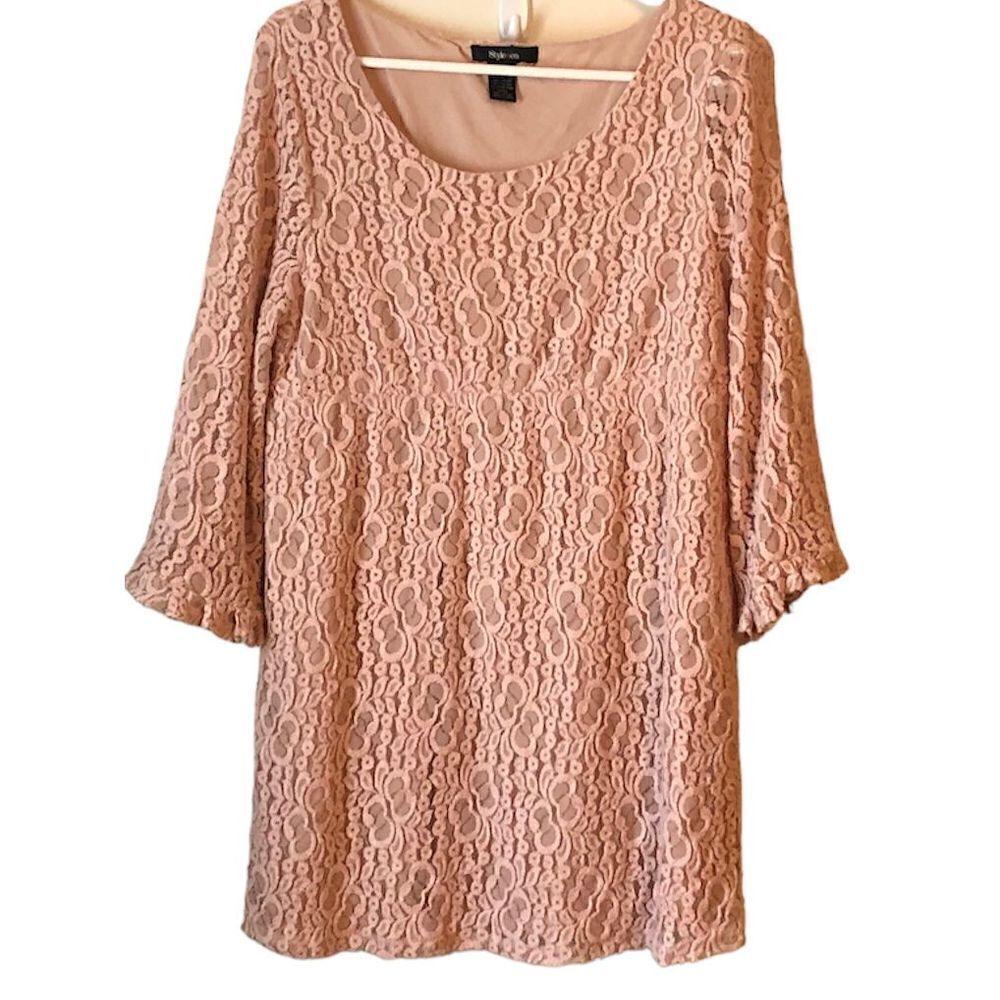 Style & Co Lace Babydoll Dress